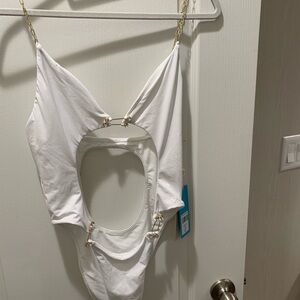 Beach Bunny White Noelani One-Piece